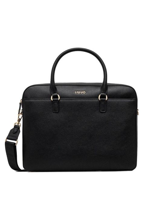 Liu Jo Black Top Handle Strap Tote Bag