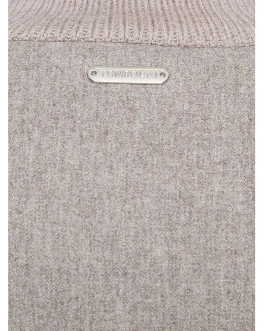 Tombolini Gray Button-Down Jacket for men
