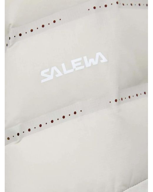 Salewa Gray Hooded Quilted Performance Jacket