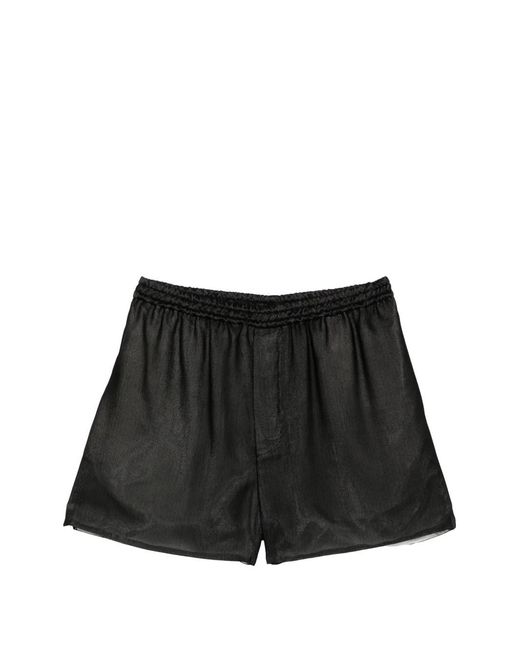 SAPIO Black Short À Taille Élastiquée