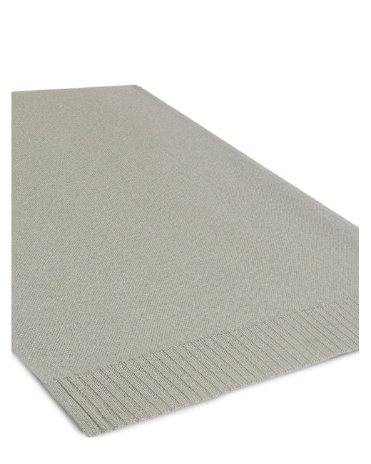 Malo Gray Ribbed Scarf