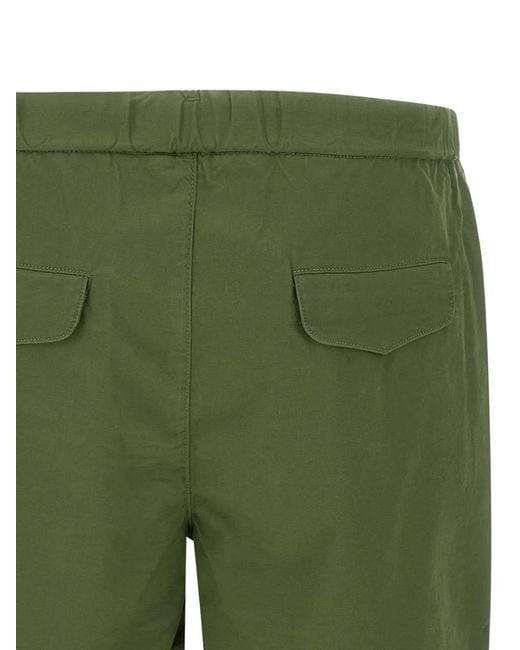 Sun 68 Green Drawstring Shorts for men