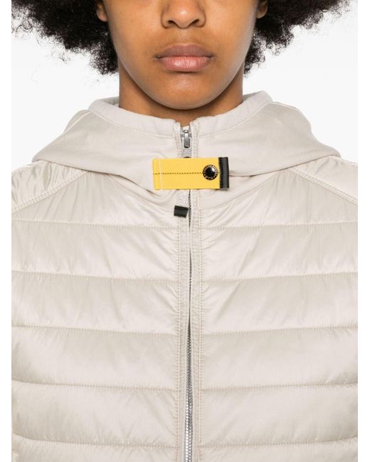 Parajumpers White Caelie Panelled-design Jacket