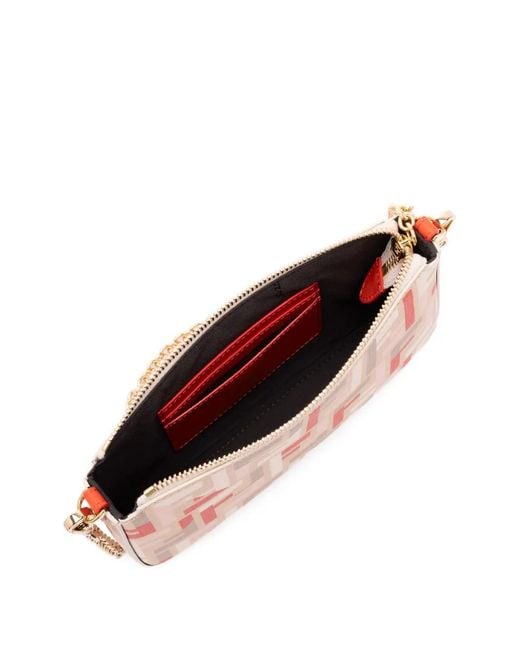 Fendi Pink Baguette Ff Pouch