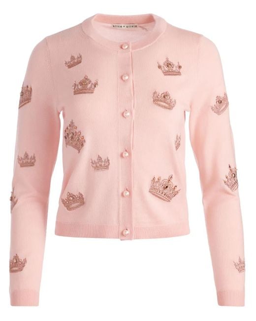 Alice + Olivia Pink Ruthy Cardigan