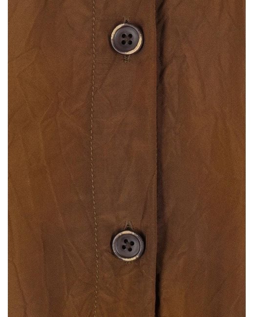 Uma Wang Brown Button Front Coat