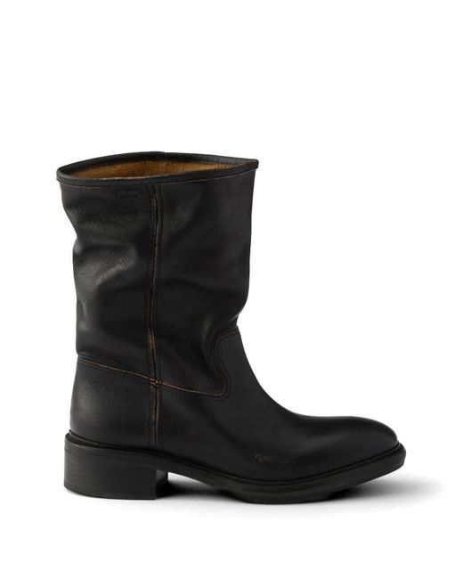 Prada Black Lederstiefel