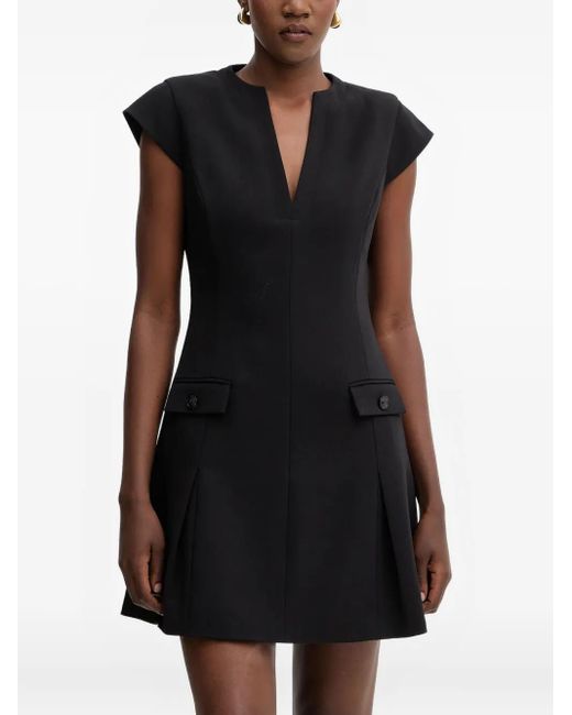 Guess Black V-Neck Mini Dress