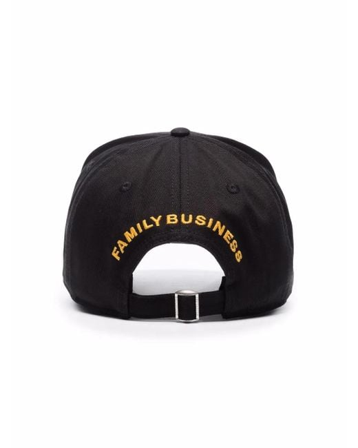 DSquared² Black Baseball Cap With Logoed Patch for men