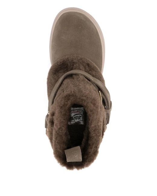 Ash Brown 70Mm Oxana 02 Buckle Ankle Boots