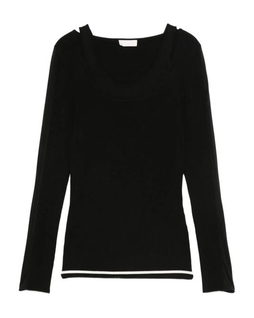 Top Con Dettaglio Cut-Out di Liu Jo in Black