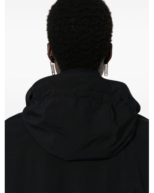 Moorer Black Gala-knp Hooded Jacket