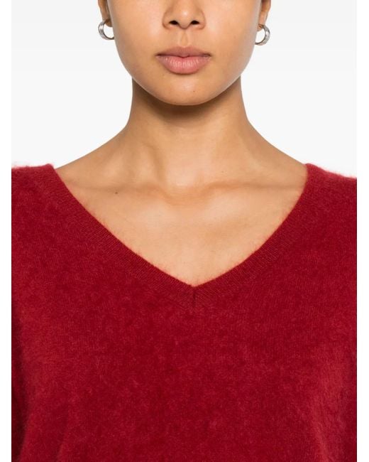 ABSOLUT CASHMERE Red Soeli V-Neck Sweater