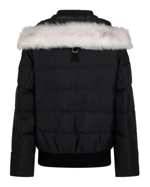 Moose Knuckles Black Cloud Bomber Neoshear Jacket for men