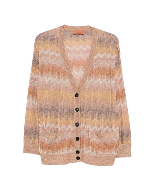Missoni Natural Zigzag Button Cardigan