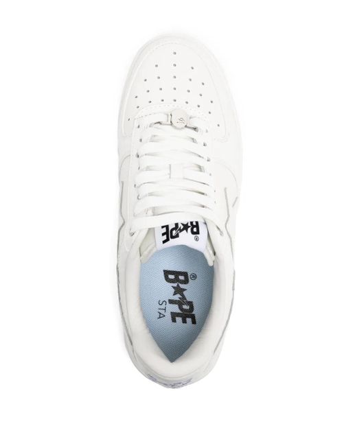 A Bathing Ape White Sta #3 M2 Sneakers for men