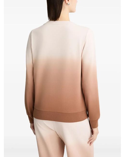 Liu Jo Natural Rhinestone-Embellished Sweatshirt