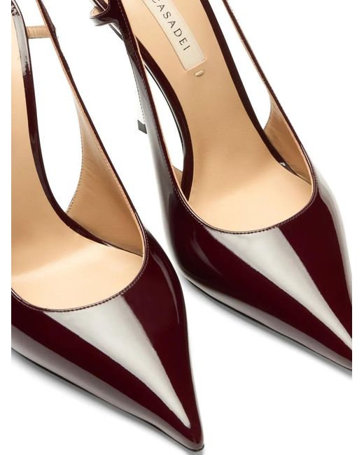 Casadei Brown Superblade Slingback-Pumps