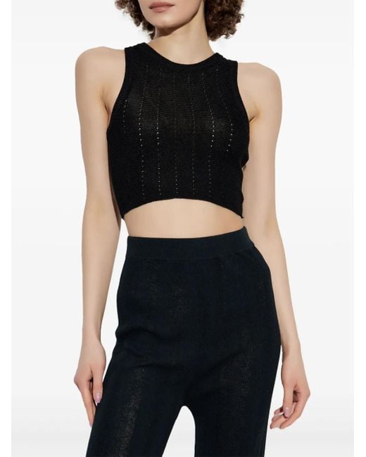 Etro Black Crop Top