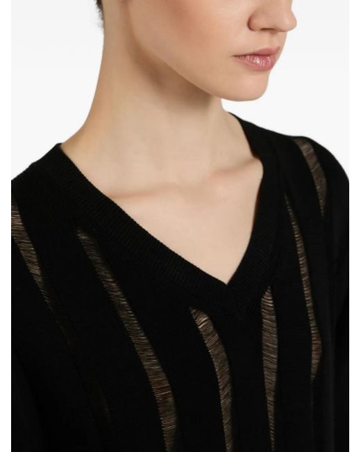 Slowear Black Pull Zanone Côtelé