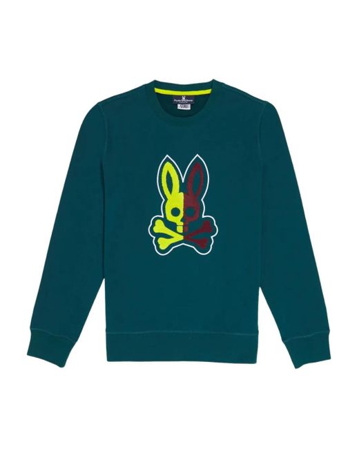 Psycho Bunny Green Cooper Sweatshirt for men