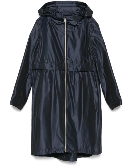 Herno フーデッド レインコート Blue