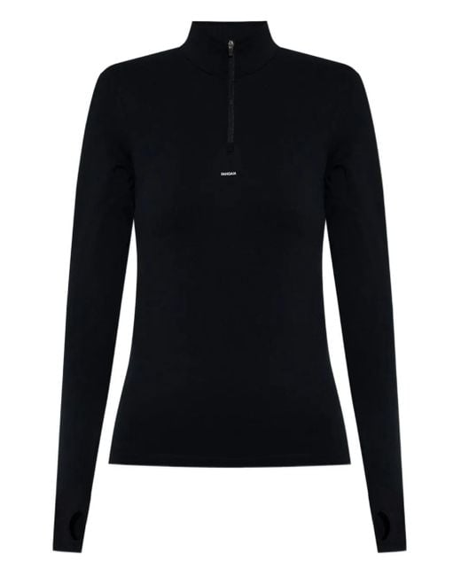 Felpa Sportiva Con Zip di PANGAIA in Black