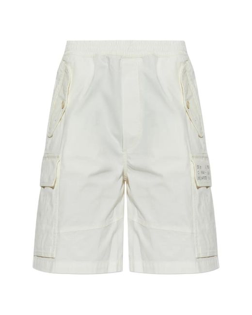 DSquared² White Ripstop Cargo-Pockets Shorts for men