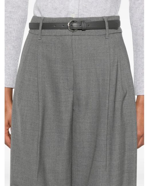 Max Mara ベルテッド パンツ Gray