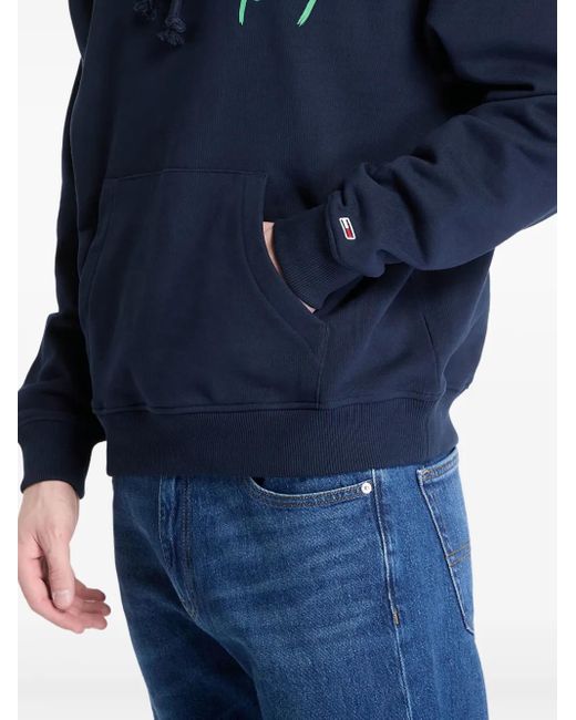 Tommy Hilfiger Blue Logo Hoodie for men