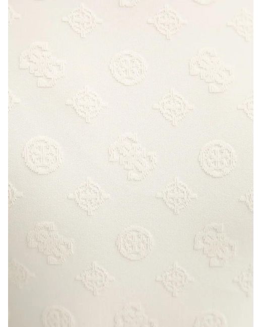 Guess White Patterned Long-Sleeved Top
