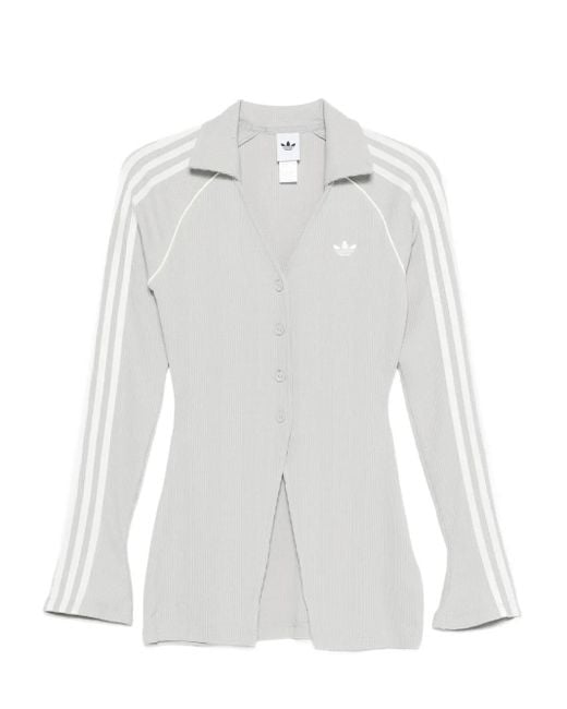 Adidas Button-Up Blouse in het White