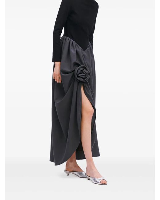 aurora asymmetric draped black feather dress bcbg black feather dress AURORA ASYMMETRIC DRAPED BLACK FEATHER DRESS