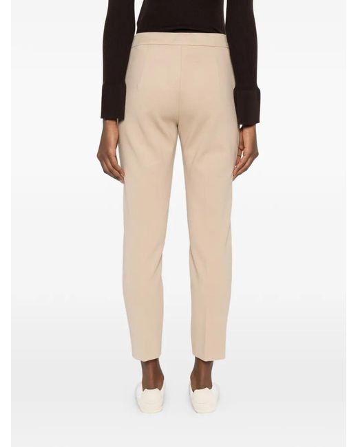 Max Mara White Pegno Cropped Trousers