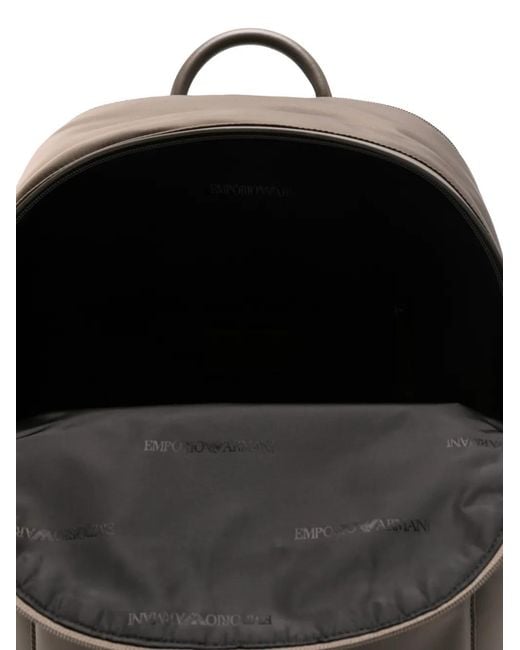 Emporio Armani Gray Polyamide Backpack for men