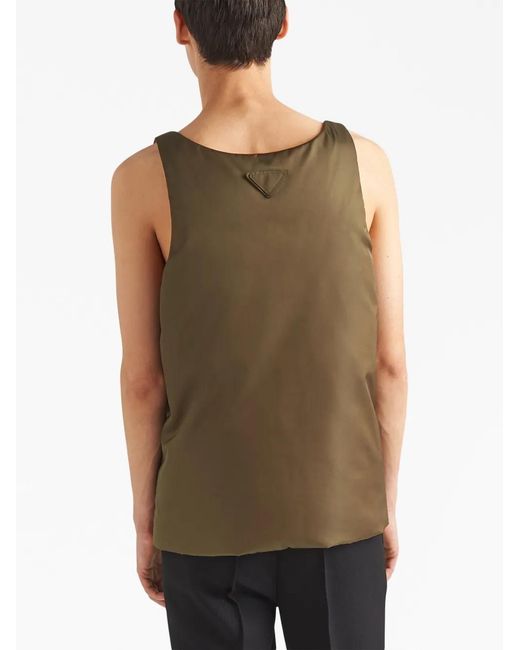 Prada Green Re-Nylon Down Vest for men