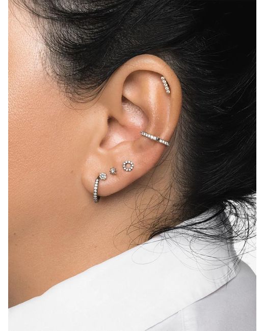 Lark & Berry White 14Kt Halo Diamond Earring