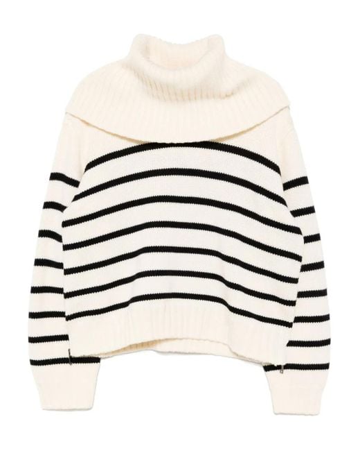 Maglione A Righe di Monse in White