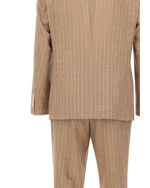 Boss Natural Pinstriped Suit for men