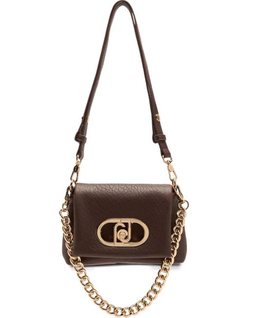 Liu Jo Metallic Small Lapuffy Logo-Plaque Chain-Strap Shoulder Bag