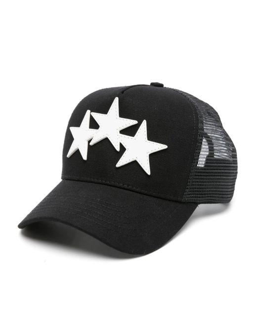 Amiri Black 3 Star Trucker Hat for men