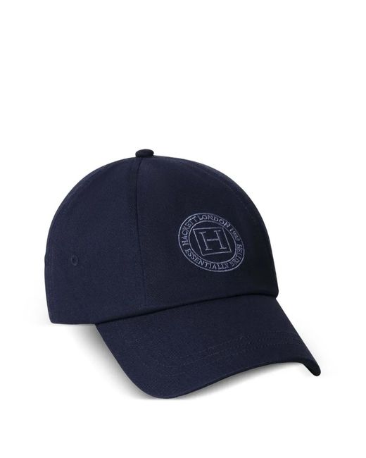 Hackett Blue Casquette En Coton À Logo Brodé for men