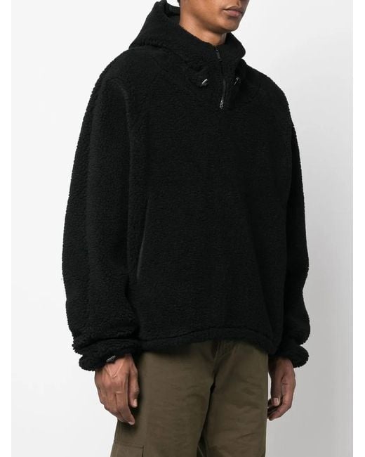 424 Black Logo Half-Zip Jumper for men