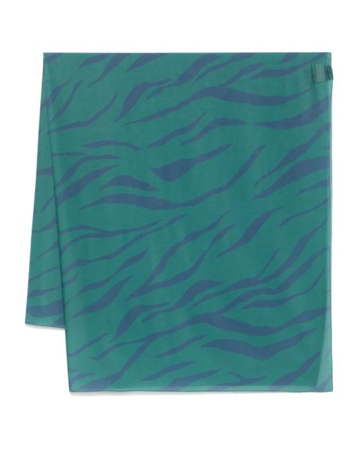 Fisico Green Pareo Mit Zebramuster