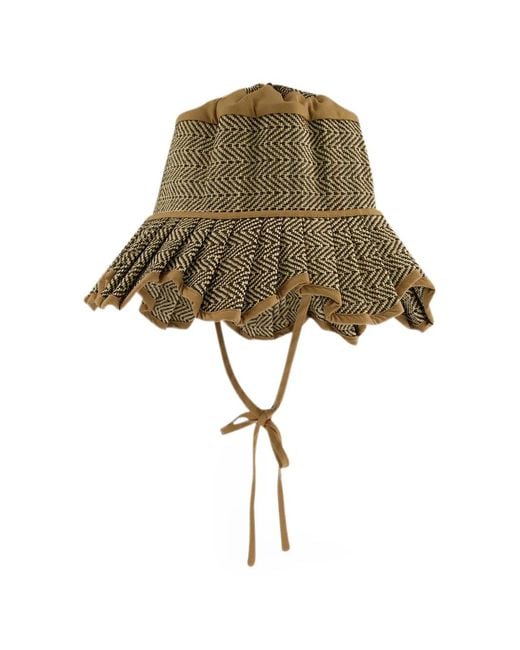 Lorna Murray Natural Capri Herringbone-Weave Hat