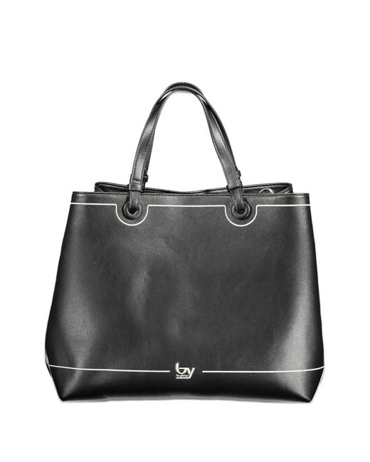 Byblos Black Logo-Detail Tote Bag