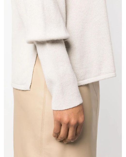Fabiana Filippi Natural Wool And Silk Blend Sweater