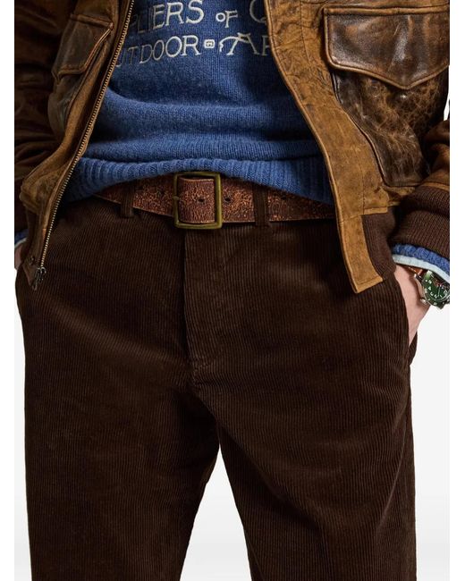 Polo Ralph Lauren Brown Stretch-Corduroy Trousers for men