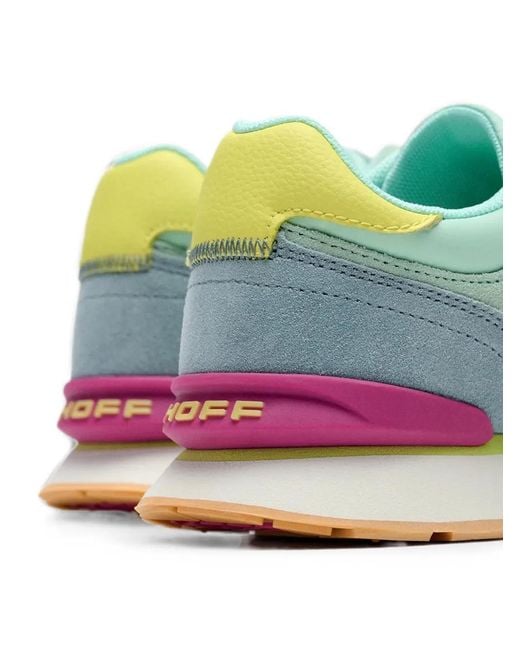 HOFF Blue City Dopamine Panelled Suede-Trim Sneakers