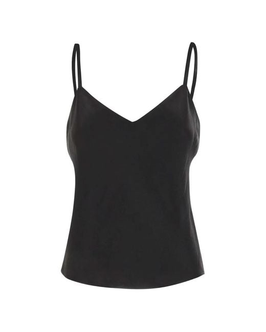 Vince Black Satin Top